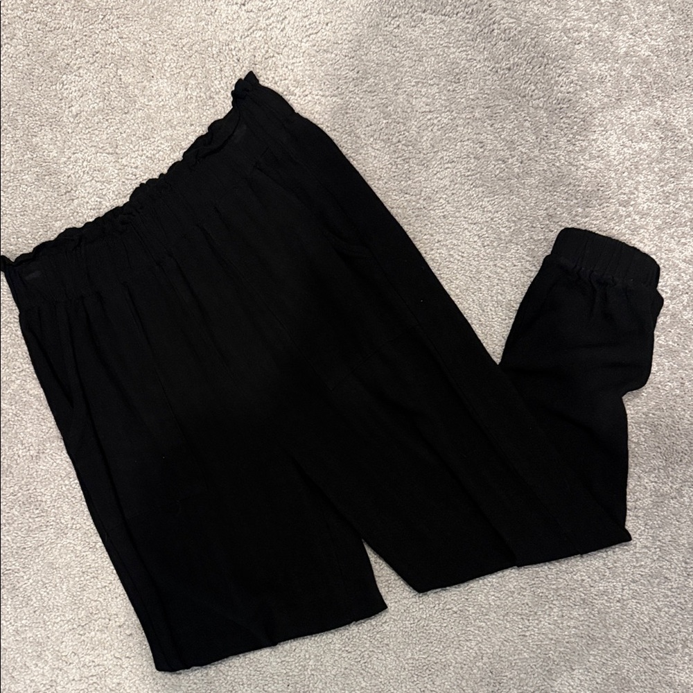 Doe & Rae Black Track Pants
